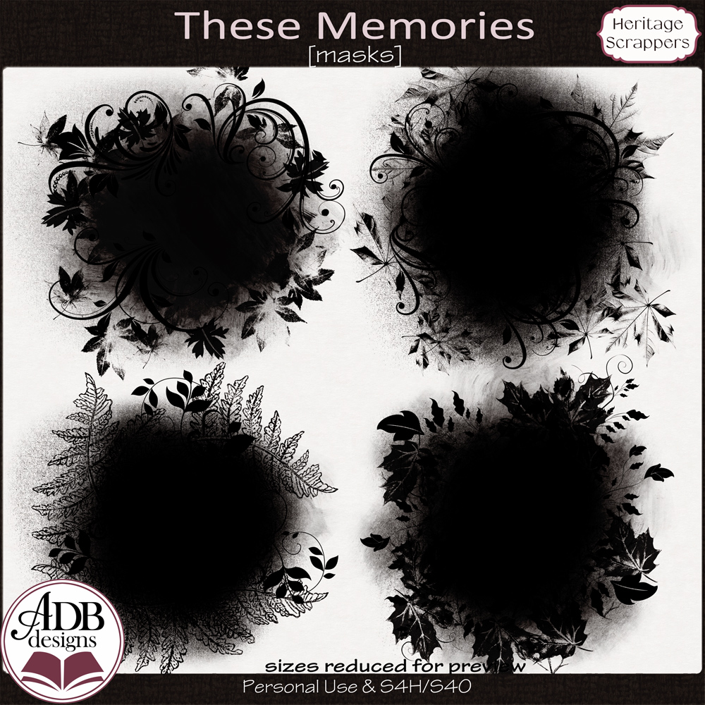 These Memories Masks by ADB Designs