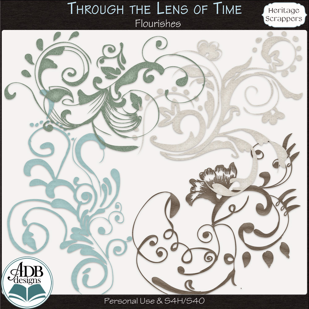 Through The Lens of Time Flourishes by ADB Designs