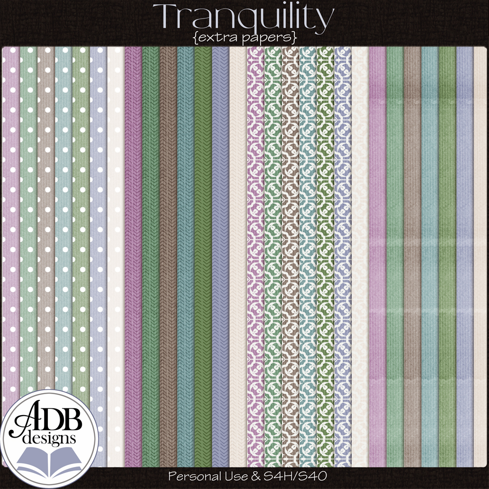 Tranquility Extra Papers by ADB Designs