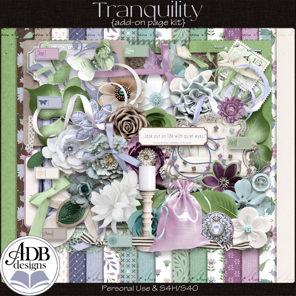 Tranquility Add-On Page Kit by ADB Designs