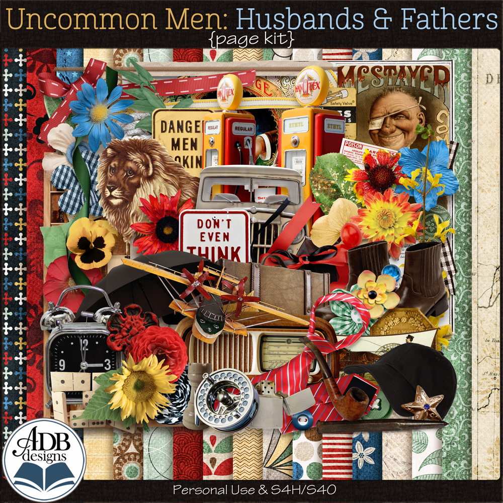 Uncommon Men: Husbands & Fathers Page Kit by ADB Designs