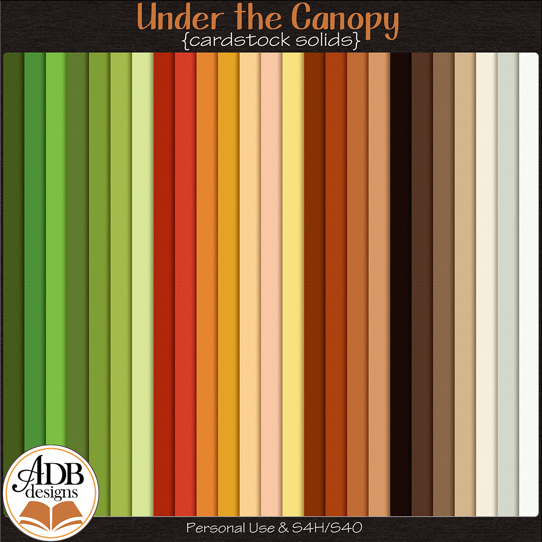 Under The Canopy Cardstock Solids by ADB Designs