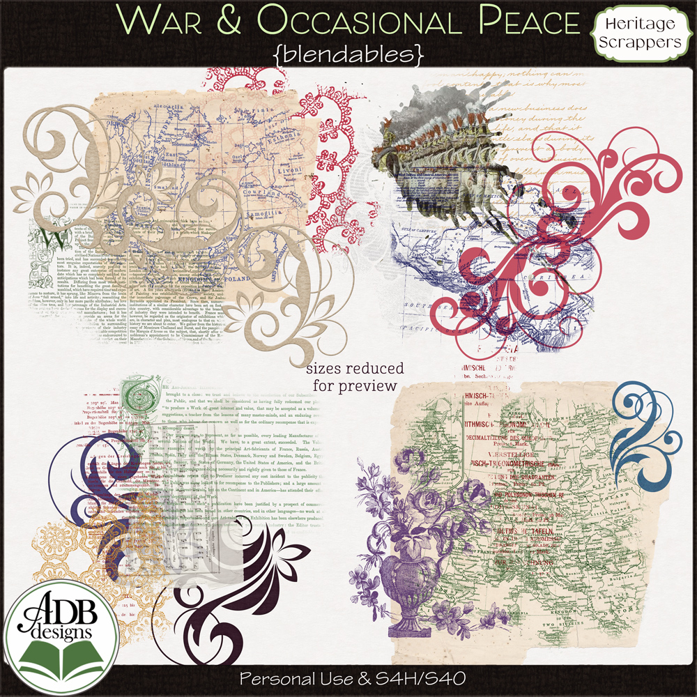 War and Occasional Peace Blendables by ADB Designs