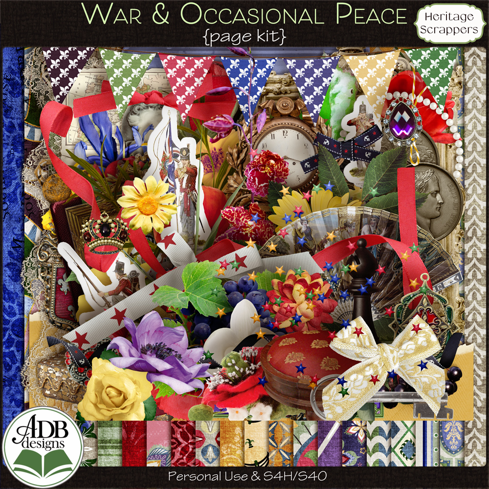 War and Occasional Peace Page Kit by ADB Designs