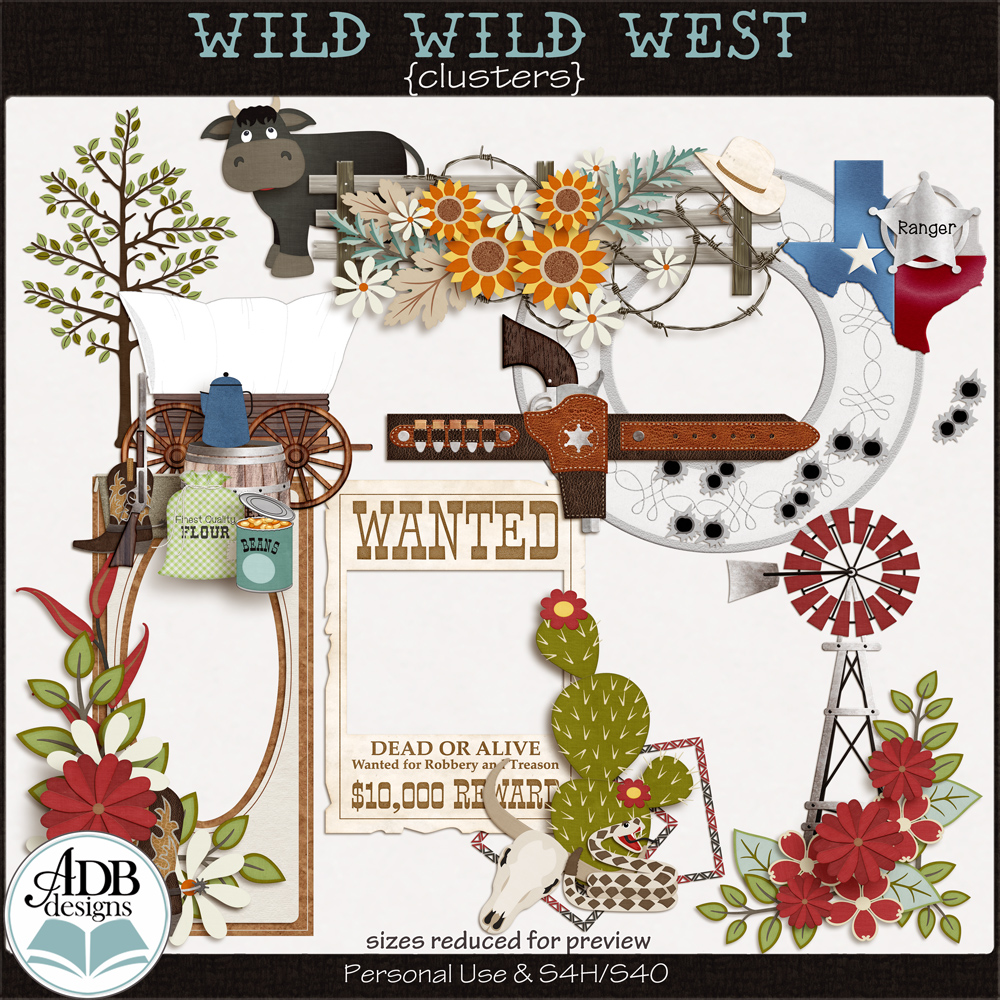 Wild Wild West Clusters by ADB Designs