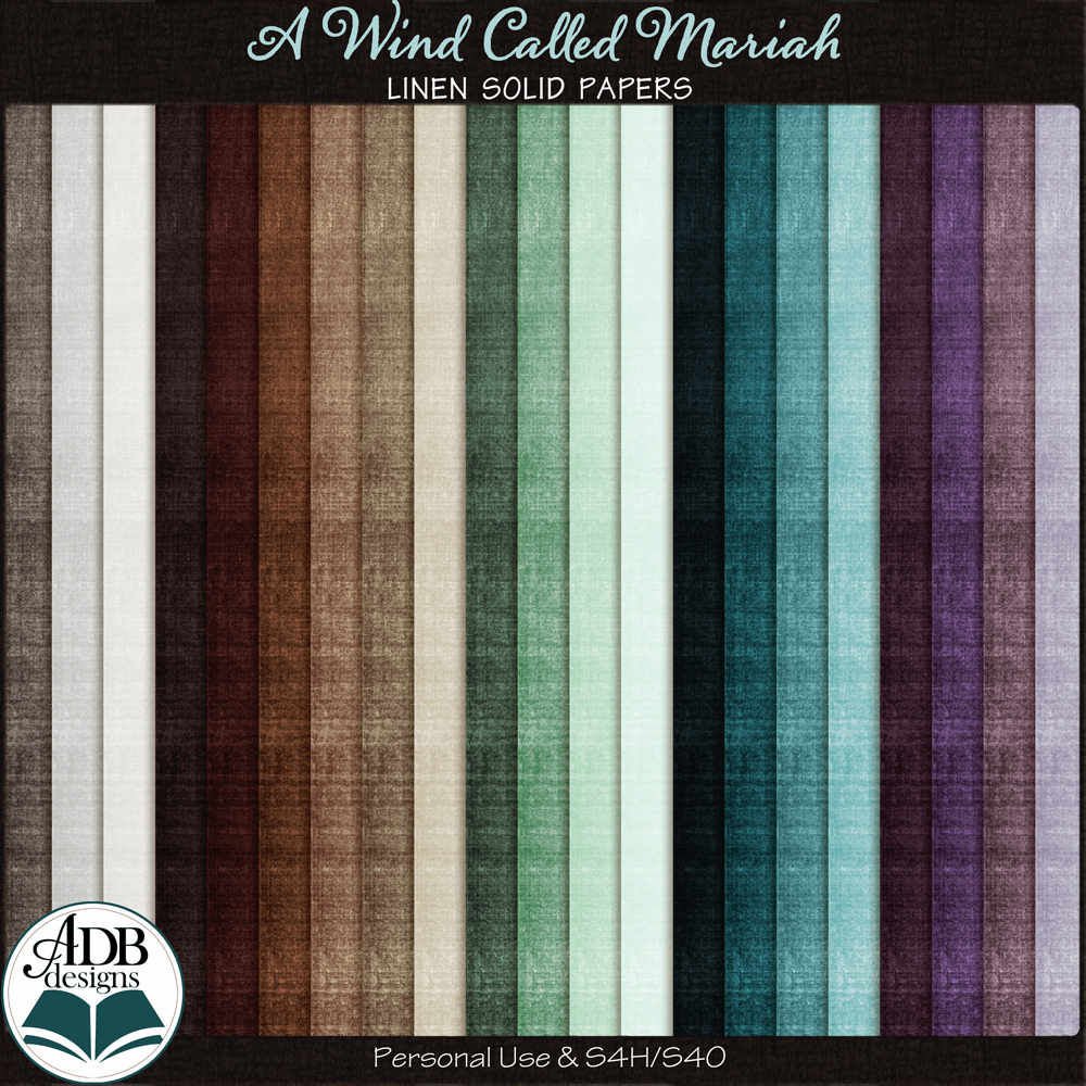 A Wind Called Mariah Solid Papers by ADB Designs