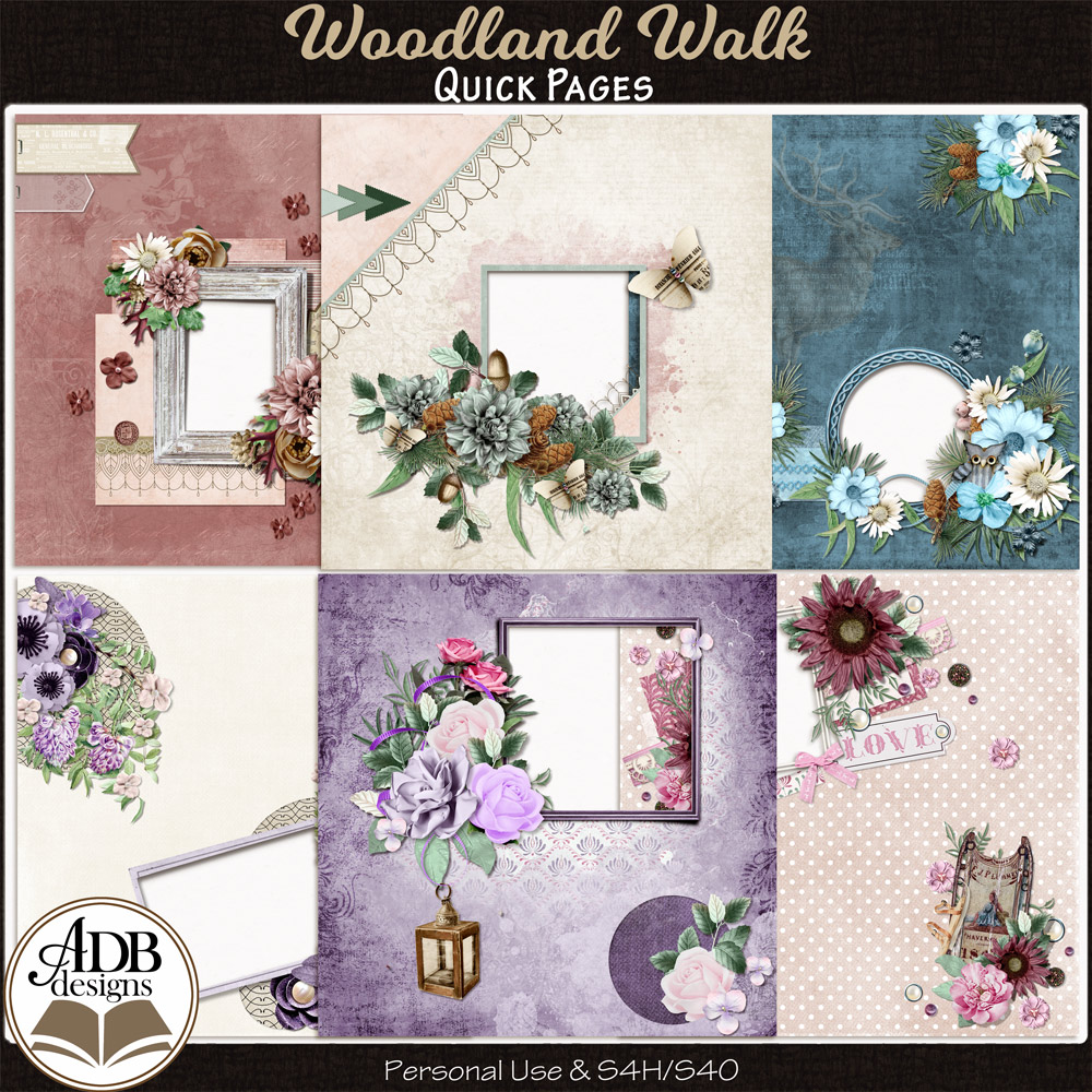 Woodland Walk Quick Pages by ADB Designs