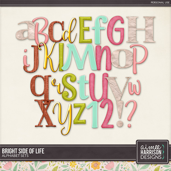 Bright Side of Life Alpha Sets by Aimee Harrison