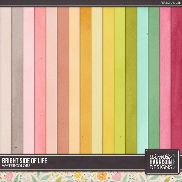 Bright Side of Life Solid Papers by Aimee Harrison