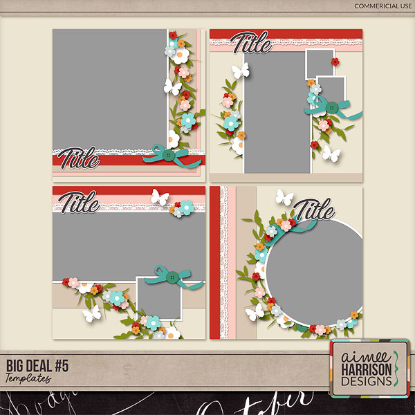 Big Deal #5 Templates by Aimee Harrison