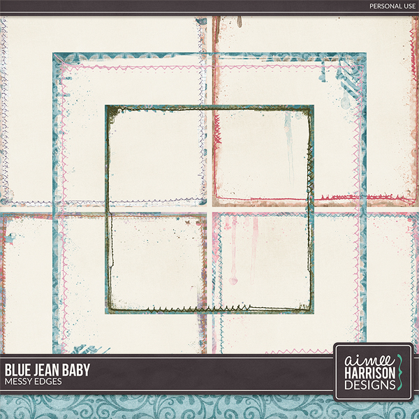 Blue Jean Baby Messy Edges by Aimee Harrison