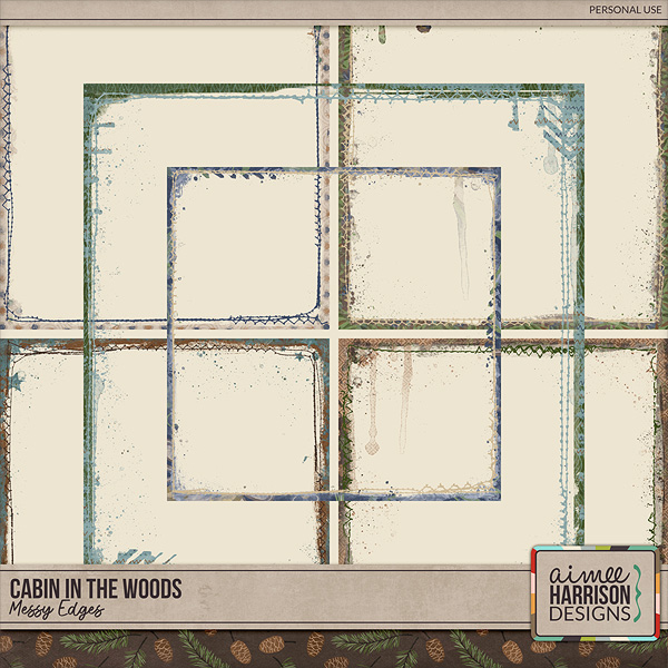 Cabin in the Woods Messy Edges by Aimee Harrison