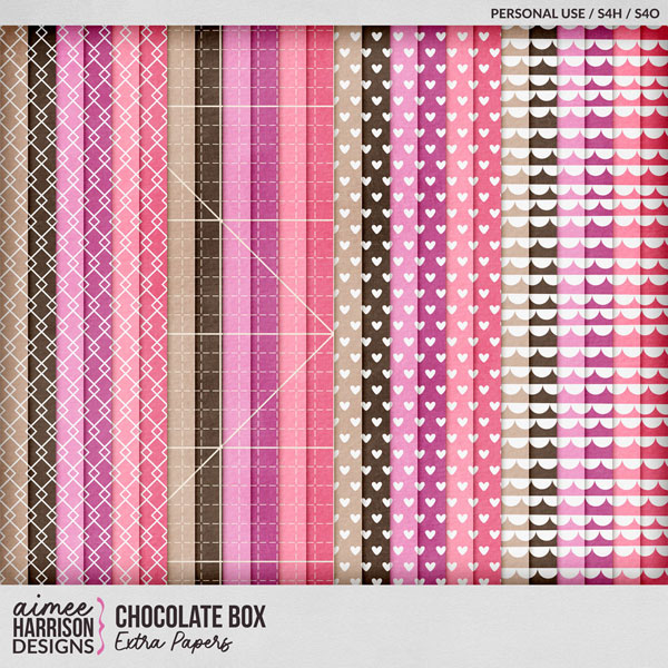 Chocolate Box Extra Papers by Aimee Harrison