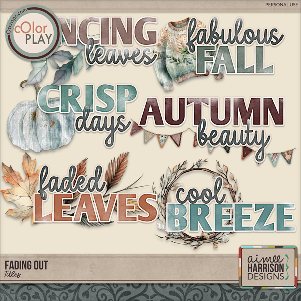 Fading Out Titles by Aimee Harrison