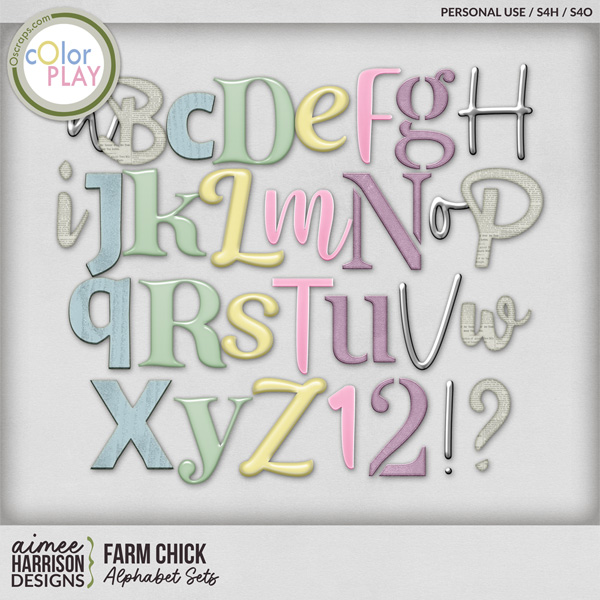 Farm Chick Alphabet Sets by Aimee Harrison