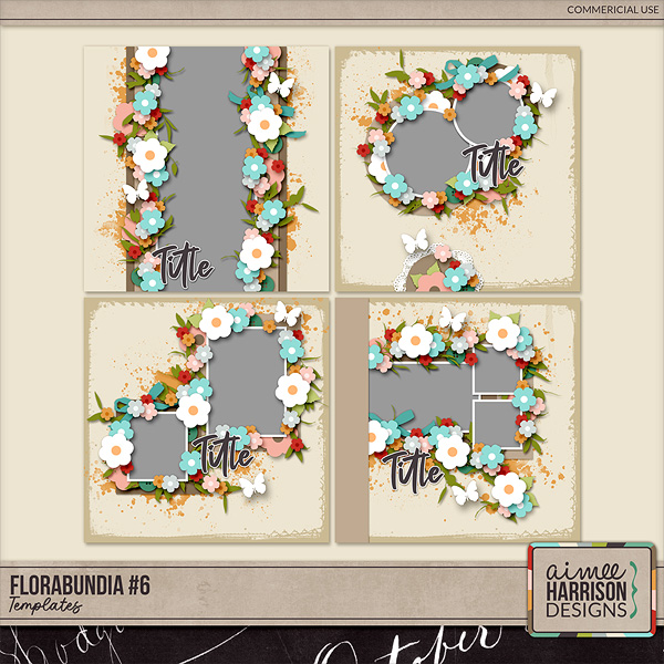 Florabundia #6 Templates by Aimee Harrison