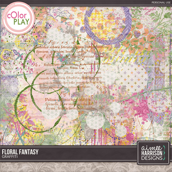 Floral Fantasy Graffiti by Aimee Harrison