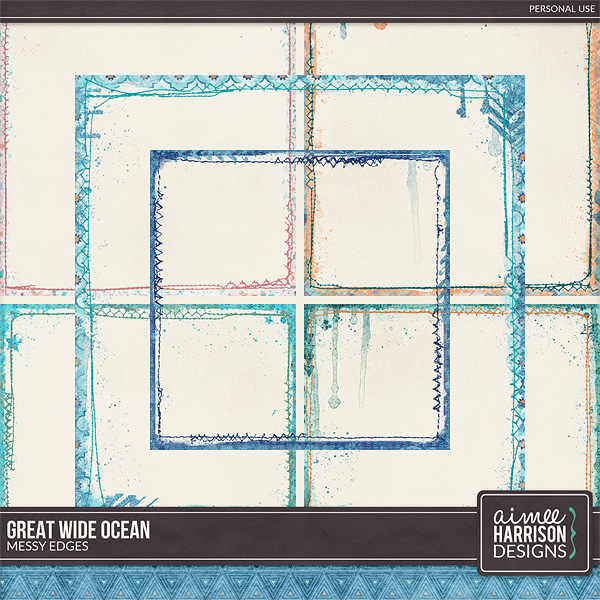 Great Wide Ocean Messy Edges by Aimee Harrison