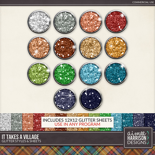 It Takes a Village Glitters by Aimee Harrison