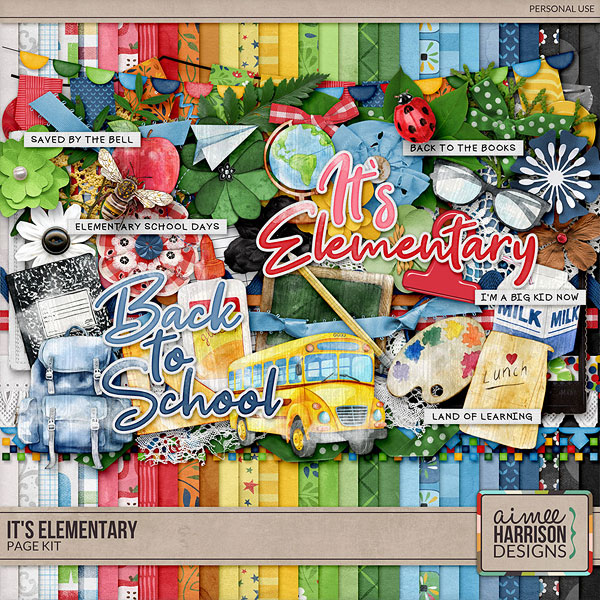 It's Elementary Page Kit by Aimee Harrison