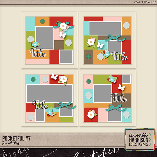 Pocketful #7 Templates by Aimee Harrison