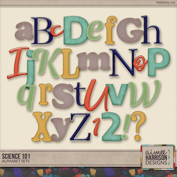 Science 101 Alphabet Sets by Aimee Harrison