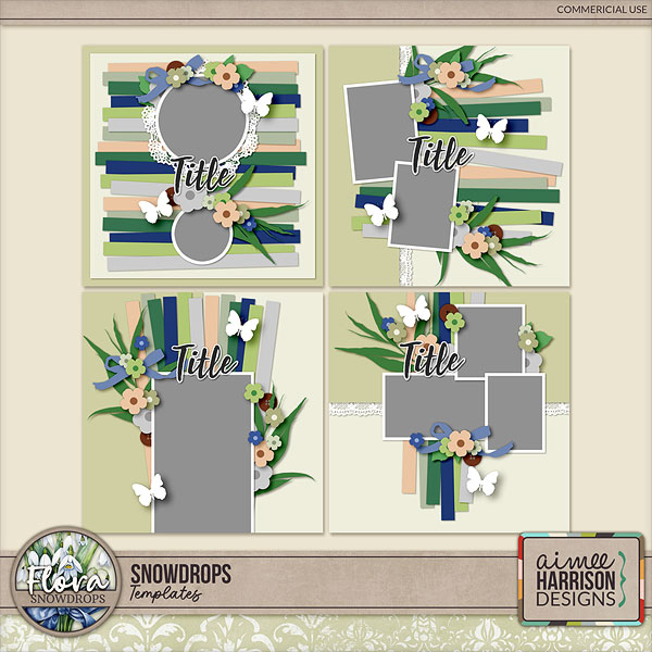 Snowdrops Templates by Aimee Harrison