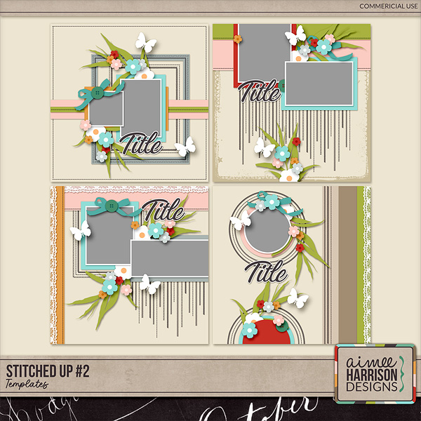 Stitched Up #2 Templates by Aimee Harrison