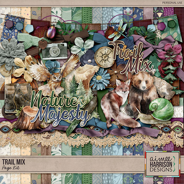 Trail Mix Page Kit by Aimee Harrison