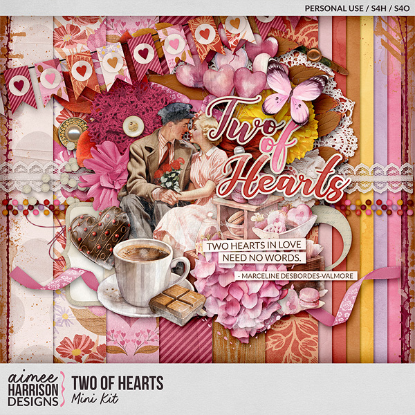 Two of Hearts Mini Kit by Aimee Harrison