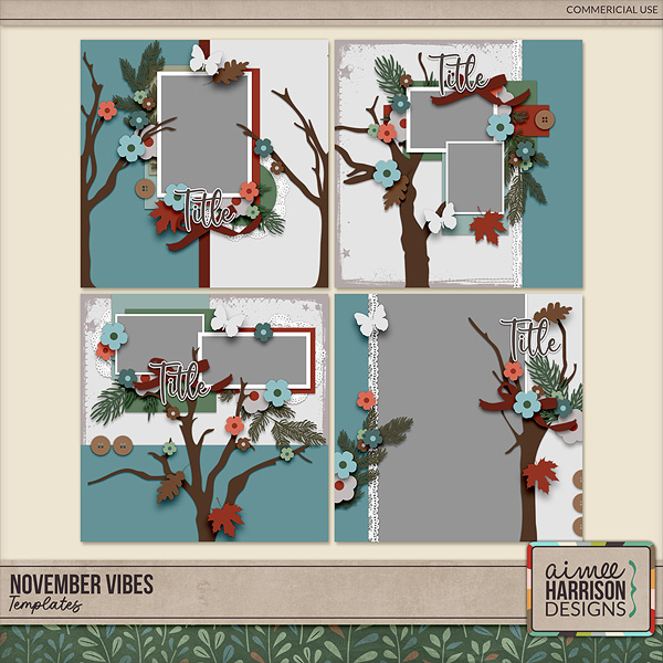 November Vibes Templates by Aimee Harrison