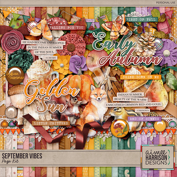 September Vibes Page Kit by Aimee Harrison