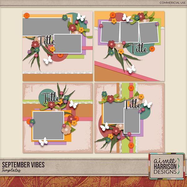 September Vibes Templates by Aimee Harrison