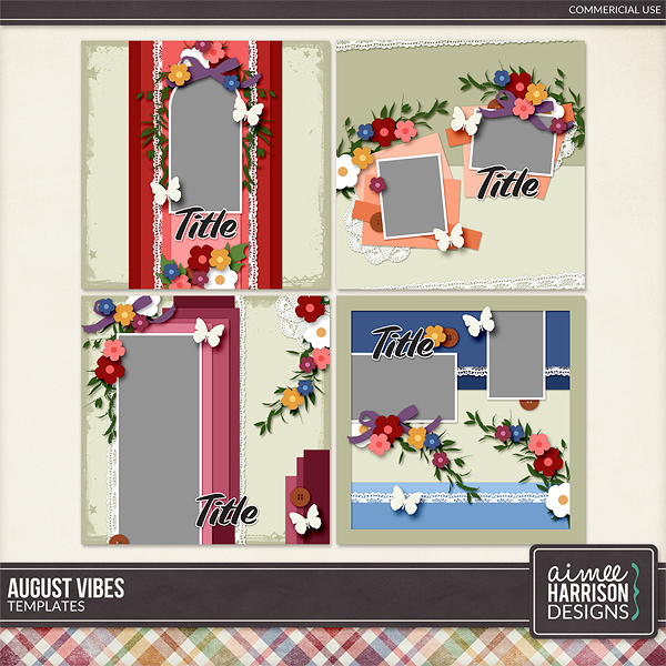 August Vibes Templates by Aimee Harrison