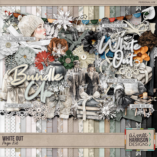 White Out Page Kit by Aimee Harrison