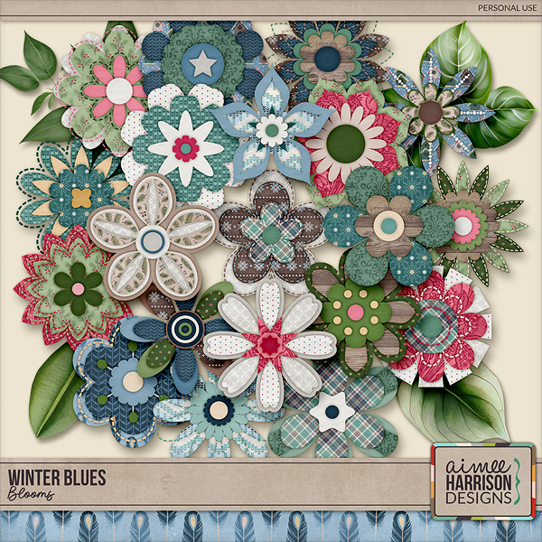 Winter Blues Blooms by Aimee Harrison