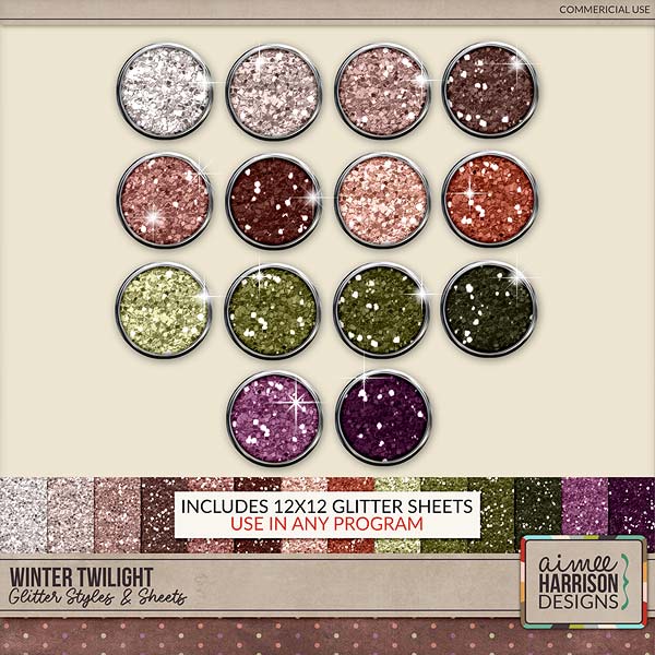 Winter Twilight Glitters by Aimee Harrison