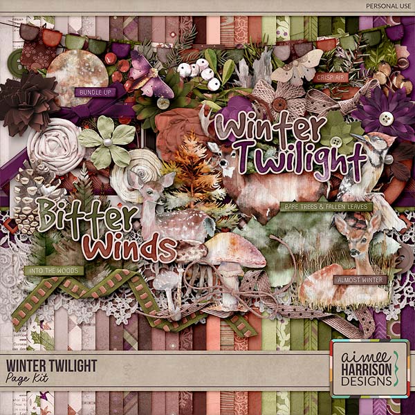 Winter Twilight Page Kit by Aimee Harrison