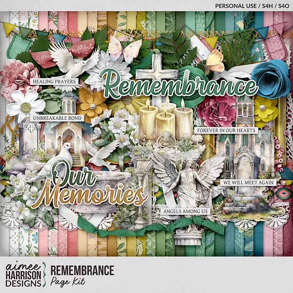 Remembrance Page Kit by Aimee Harrison