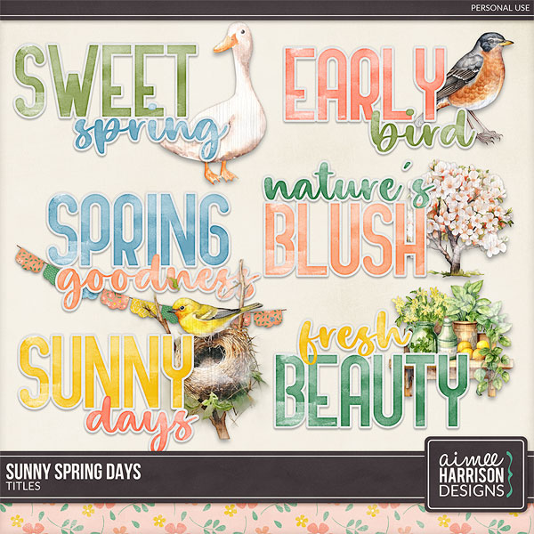 Sunny Spring Days Titles by Aimee Harrison