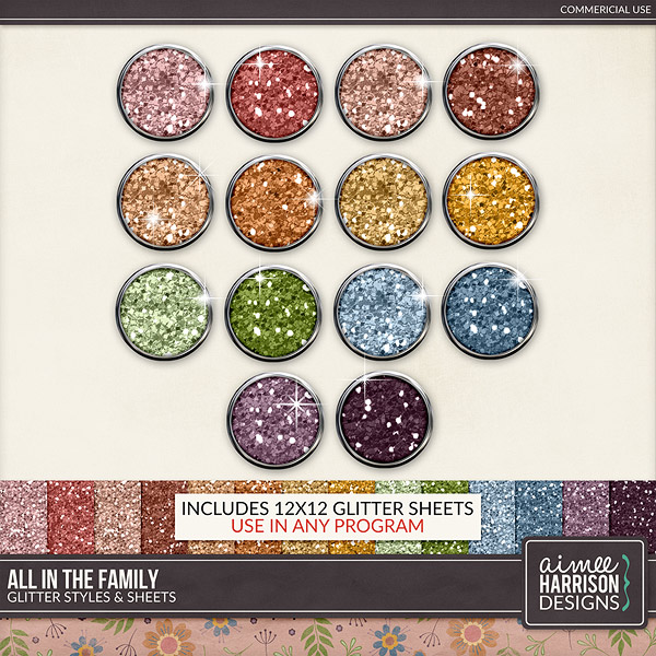 All In the Family Glitters by Aimee Harrison