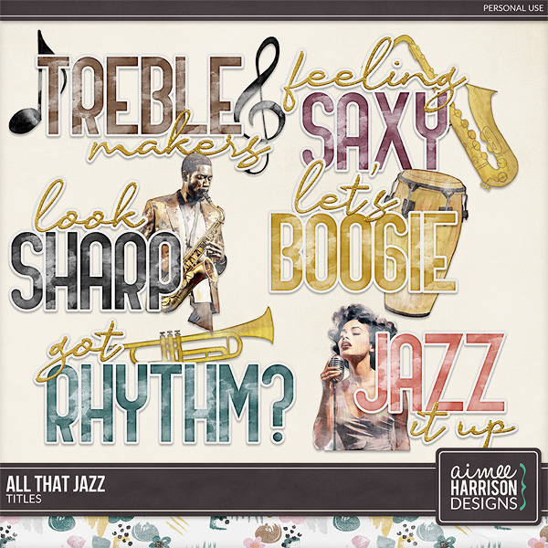 All That Jazz Titles by Aimee Harrison