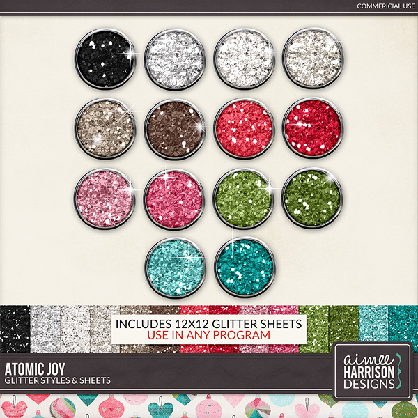 Atomic Joy Glitters by Aimee Harrison