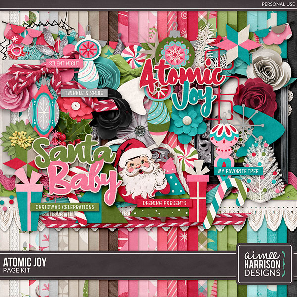 Atomic Joy Page Kit by Aimee Harrison