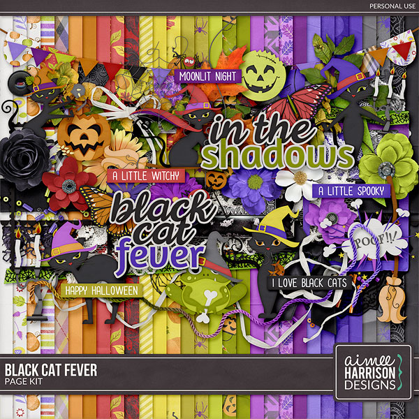 Black Cat Fever Page Kit by Aimee Harrison