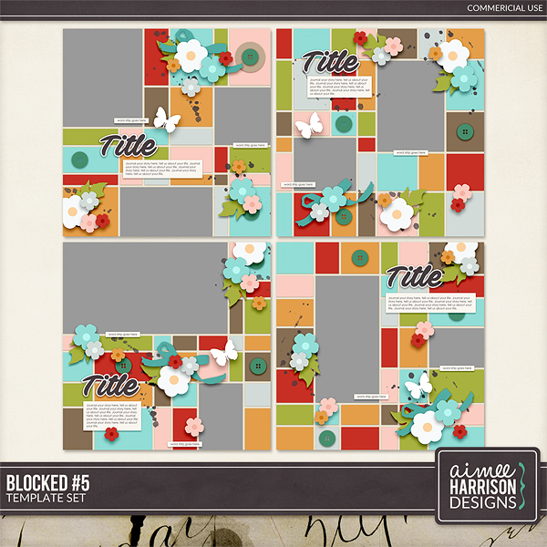 Blocked #5 Template Set by Aimee Harrison