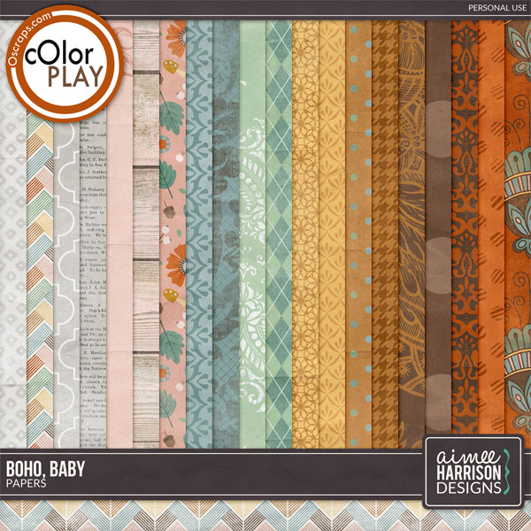 Boho Baby Papers by Aimee Harrison