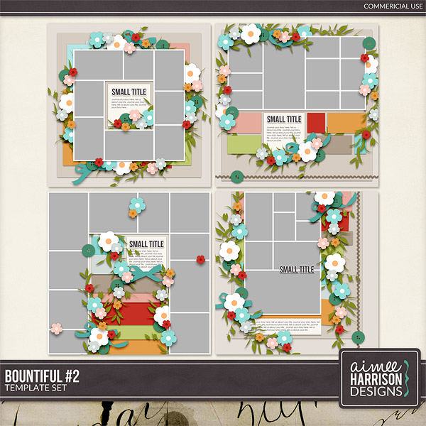 Bountiful #2 Template Set by Aimee Harrison