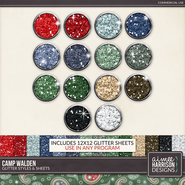 Camp Walden Glitter Styles and Sheets by Aimee Harrison
