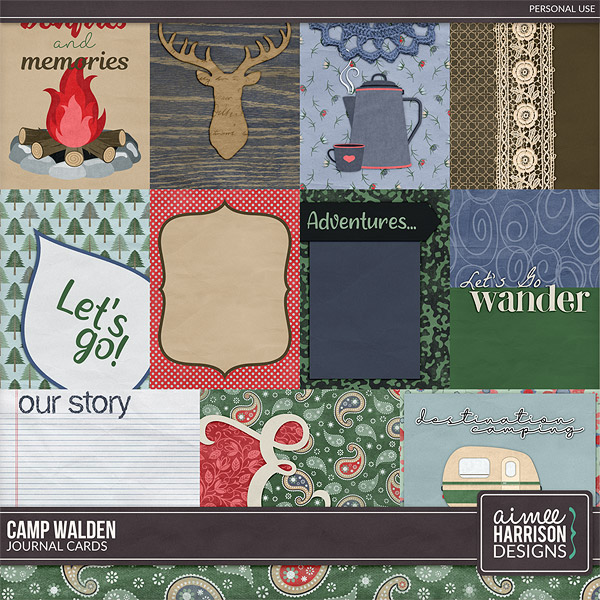 Camp Walden Journal Cards by Aimee Harrison